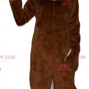 Grappige bruine aap mascotte. Aap kostuum - Redbrokoly.com